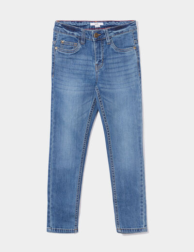 Jeans slim effet stretch denim double stone garçon
