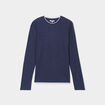 T-shirt col rond Creeks bleu marine homme