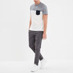 T-shirt à manches courtes 1 poche Creeks bleu marine homme