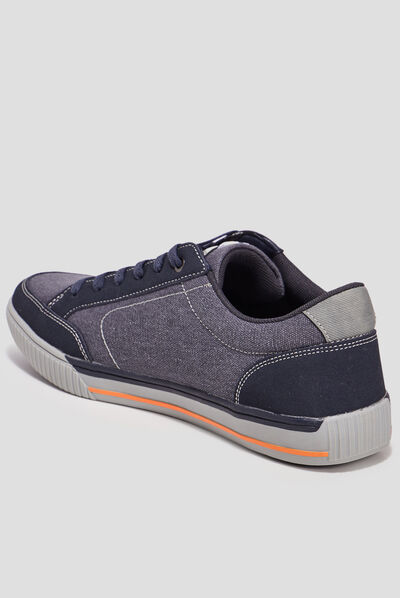 Tennis à lacets Trappeur bleu marine homme