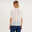 Chemise en dentelle col victorien blanc femme