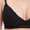Soutien-gorge dentelle sans armatures noir femme