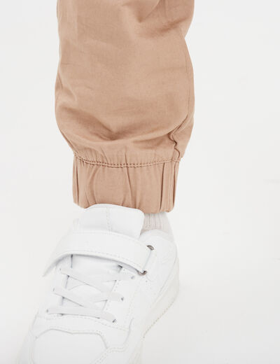 Pantalon jogger regular coton sable garçon