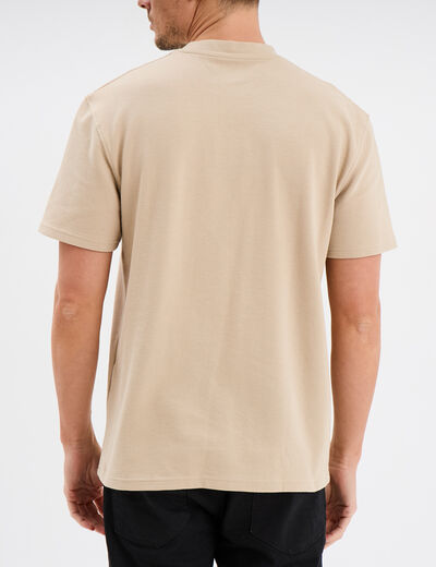 T-shirt oversize manches courtes Liberto beige homme