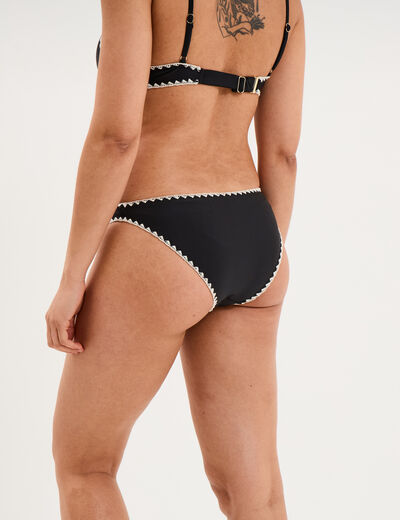 Bas de maillot de bain noir femme