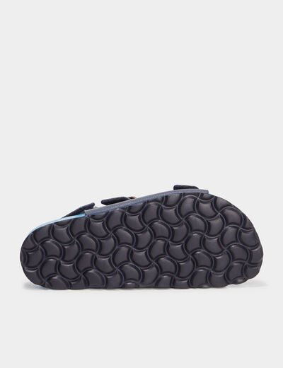 Sandales avec boucles Kickers bleu marine garçon