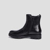 Bottines chelsea en cuir noir fille