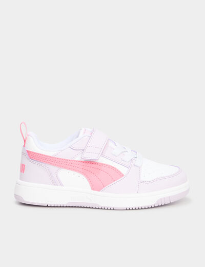 Tennis basses à lacets Puma rose fushia fille