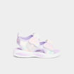 Sandales semelles lumineuses violet clair fille