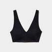 Soutien-gorge brassi&egrave;re microfibre noir femme