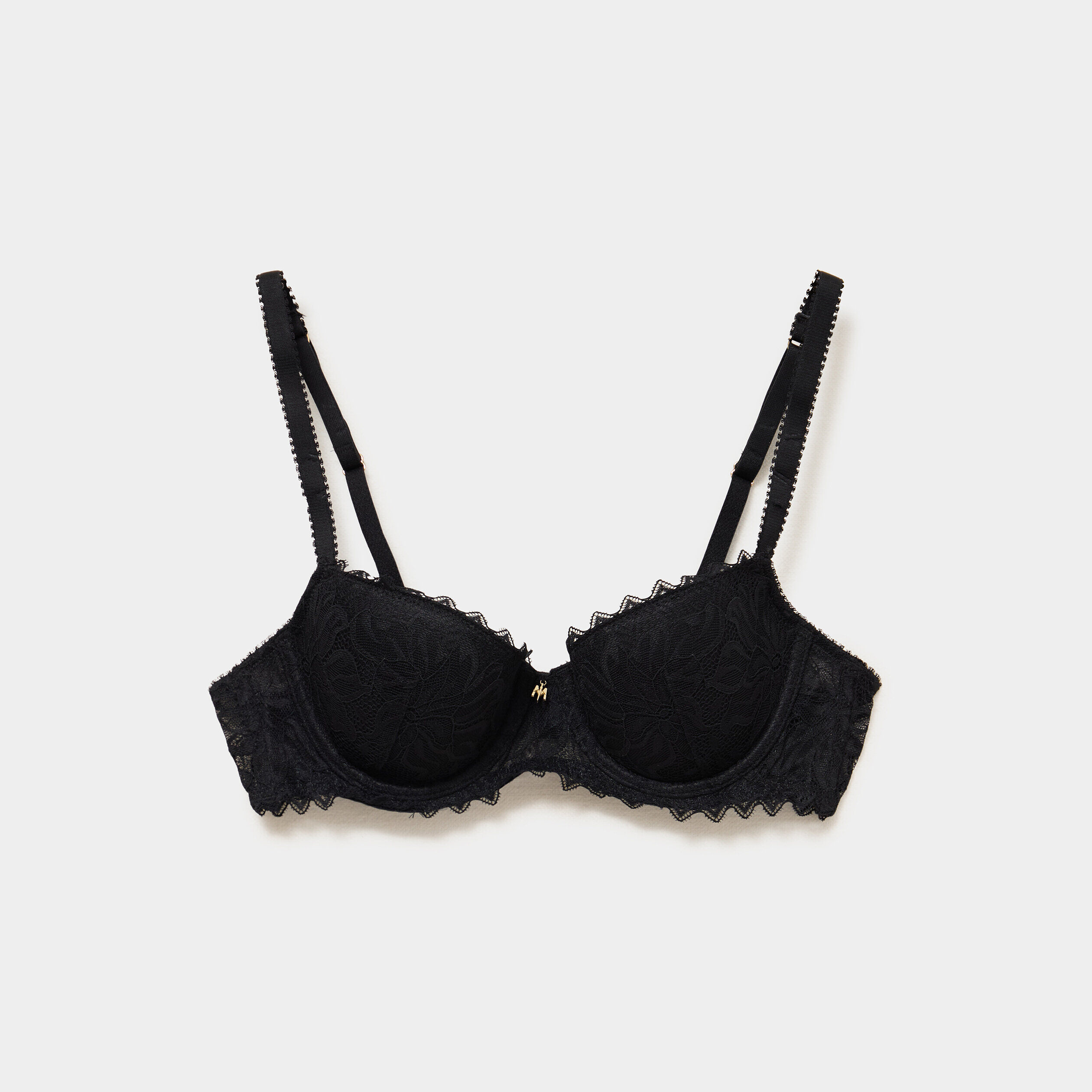 Soutien-gorge corbeille paddé dentelle noir femme MOSQUITOS