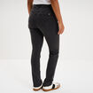 Jeans slim taille haute denim noir femme