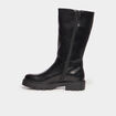 Bottes crantées avec boucles noir femme