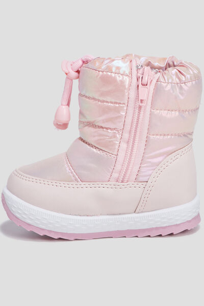 Bottes de neige rose bébé fille