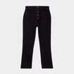 Jeans droit boutonné Liberto denim noir femme