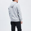 Sweat zipp&eacute; molleton &agrave; capuche gris homme