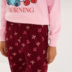 Ensemble pyjama 2 pi&egrave;ces Stitch rose femme