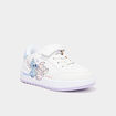 Tennis basses &agrave; scratchs Stitch blanc fille