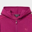 Sweat zipp&eacute; stretch &agrave; capuche violet fille