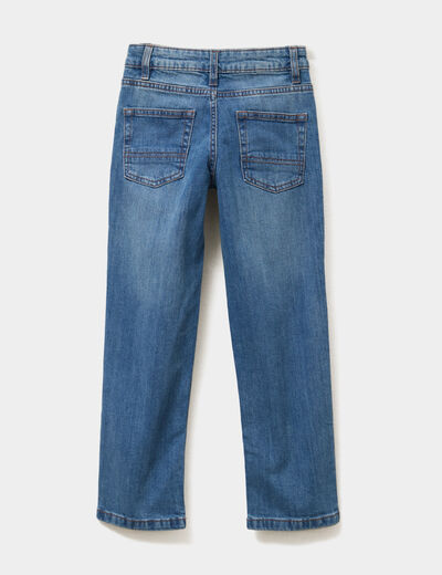 Jeans regular 5 poches coton denim stone garçon