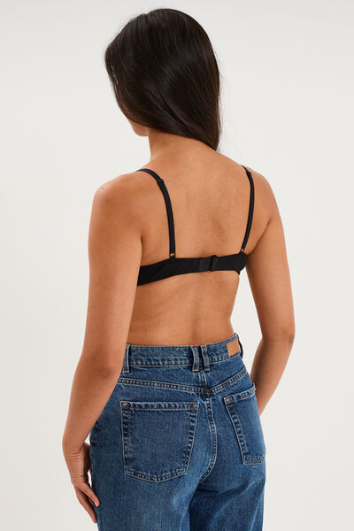 Soutien-gorge padd&eacute; embo&icirc;tant noir femme