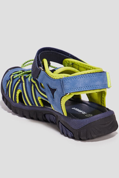 Sandales à scratchs Trappeur bleu garçon