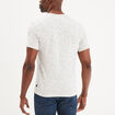 T-shirt droit col en V Liberto blanc homme