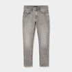 Jeans denim straight 5 poches denim gris homme