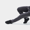 Tennis à lacets bout rond noir homme