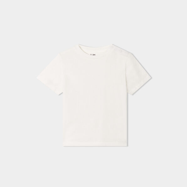 Lot de 4 t-shirts manches courtes coton blanc bébé garçon