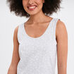 Ensemble pyjama short et débardeur coton gris clair femme