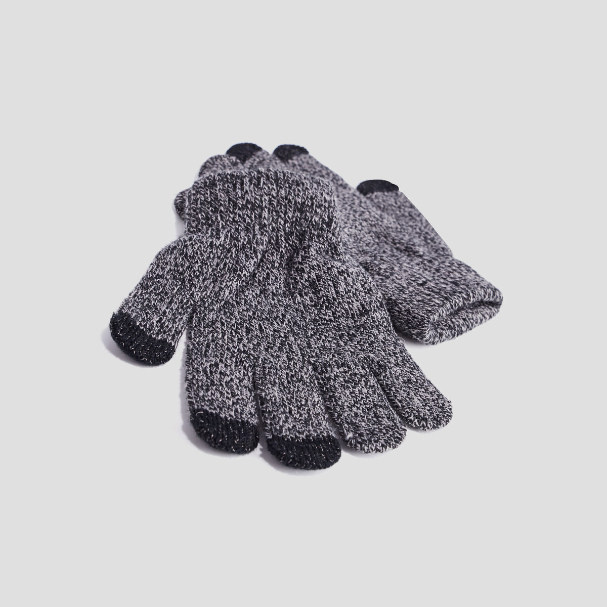 Gants avec bouts tactile gris clair garçon
