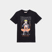 T-shirt coton manches courtes Naruto noir garçon