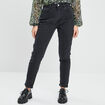 Jeans mom taille haute denim noir femme