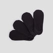Lot 4 paires de chaussettes invisibles noir femme