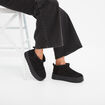 Bottines compens&eacute;es fourr&eacute;es Creeks noir femme