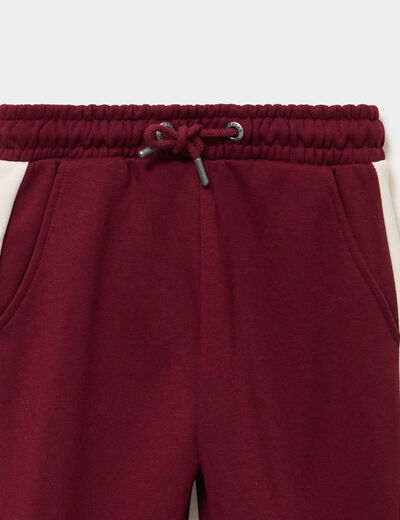 Ensemble de jogging pantalon et sweat bordeaux fille