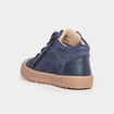 Baskets montantes zipp&eacute;es en cuir Creeks bleu marine b&eacute;b&eacute; gar&ccedil;on