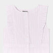 Combishort manches volants coton rose clair bébé fille
