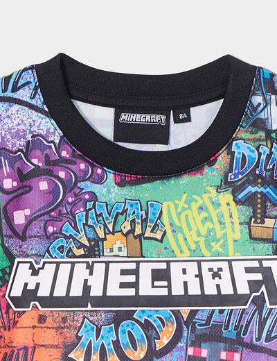 T-shirt manches courtes Minecraft multicolore garçon