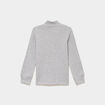 T-shirt col montant manches longues gris clair gar&ccedil;on
