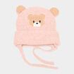Bonnet avec cordons rose mixte