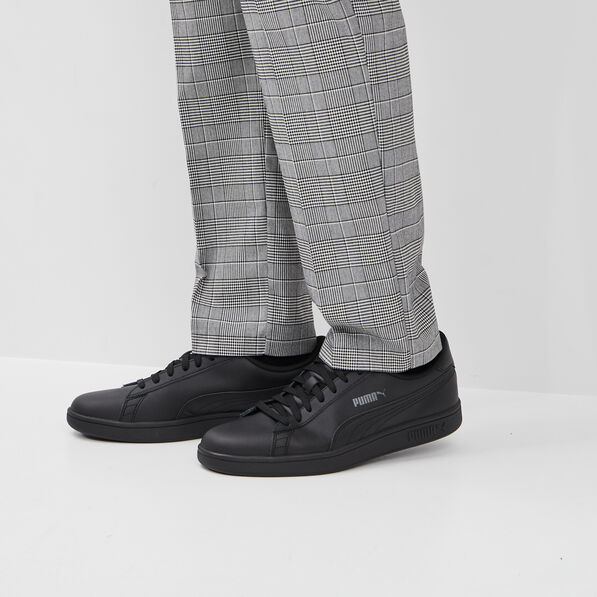tennis a lacets en cuir puma smash noir homme Tennis à lacets en cuir Puma Smash noir homme