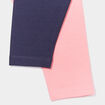 Lot 2 leggings bleu marine bébé fille