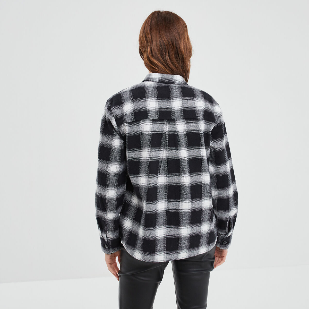 Surchemise overzise coton ecru femme
