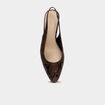 Escarpin slingback talon bloc femme multicolore femme