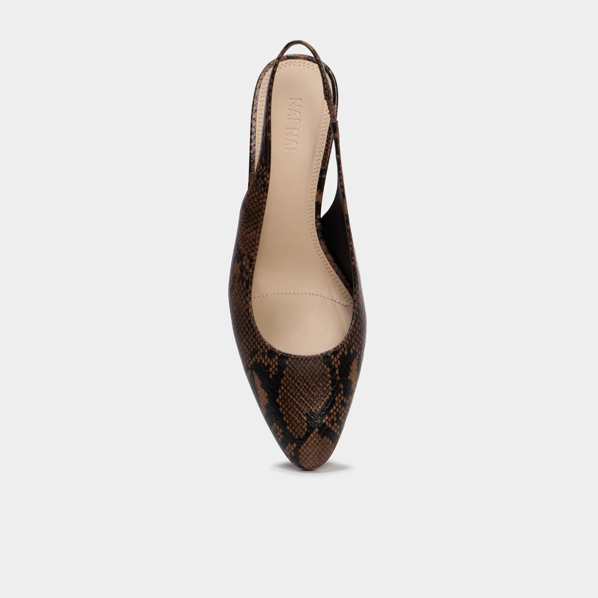 Escarpin slingback talon bloc femme multicolore femme