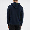Sweat molleton &agrave; capuche hoodie bleu marine homme