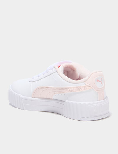 Baskets Puma Carina 3.0 Floral rose clair fille