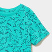 Ensemble pyjama short et t-shirt coton vert menthe gar&ccedil;on
